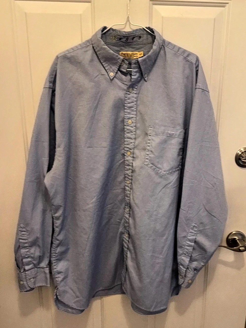 Joey Rodolfo Men's Cotton Button Down in Blue XL